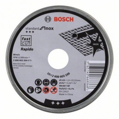 Bosch doorslijpschijf standard for Inox-Rapido 115mm