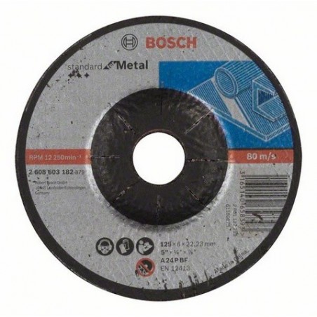 Bosch afbraamschijf gebogen Standard for Metal 125mm (10)