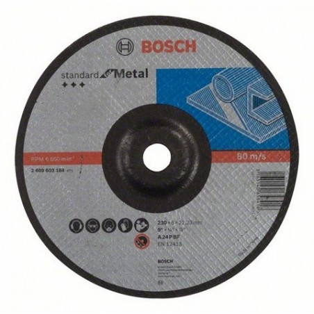 Bosch afbraamschijf gebogen Standard for Metal 230mm (10)