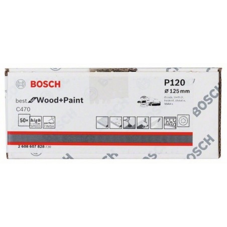 Bosch schuurbladen C470 125mm 8 gaten k120 (50)