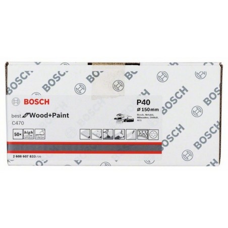 Bosch schuurbladen C470 150mm 6 gaten (50)