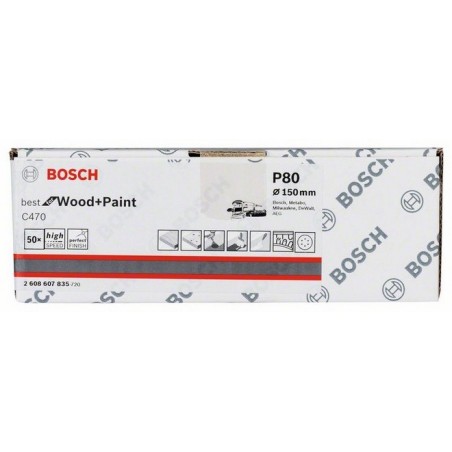 Bosch schuurbladen C470 150mm 6 gaten k80 (50)