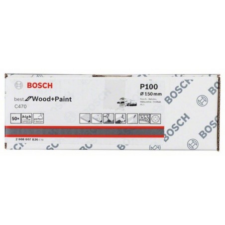 Bosch schuurbladen C470 150mm 6 gaten k100 (50)
