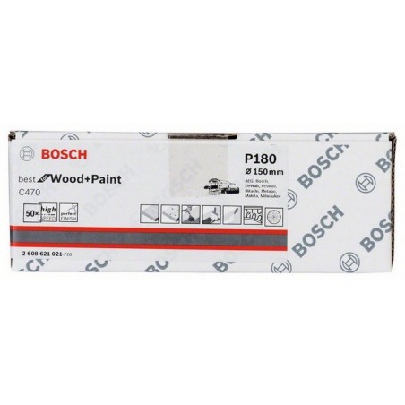 Bosch schuurbladen C470 150mm Multiperforatie k180 (50)