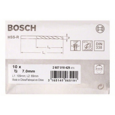 Bosch metaalboren HSS-R 7x69x109 (10)