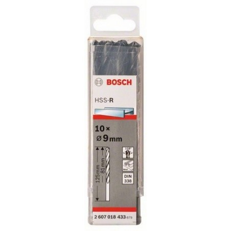 Bosch metaalboren HSS-R 9x81x125 (10)