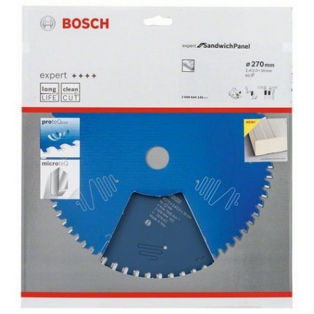 Bosch cirkelzaagblad Expert for Sandwich Panel 270mm., as30mm, 60tands