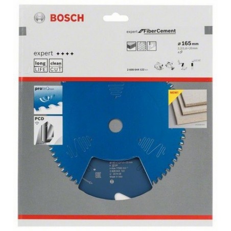 Bosch cirkelzaagblad Expert for Fiber Cement 165mm,as20mm.,4tnds