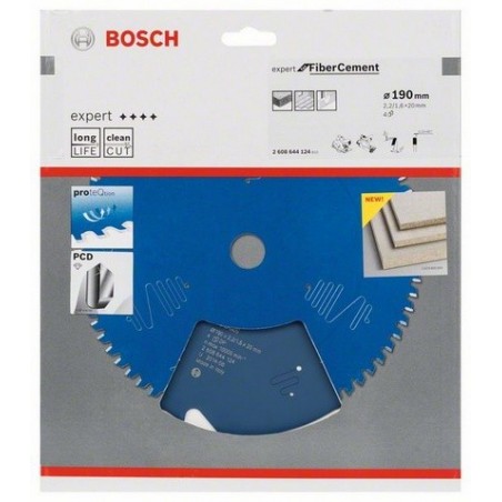 Bosch cirkelzaagblad Expert for Fiber Cement 190mm,as20mm.,4tnds
