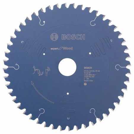 Bosch cirkelzaagblad Expert for Wood 216mmxas30mmx48tnds, dik 2,4/1,8