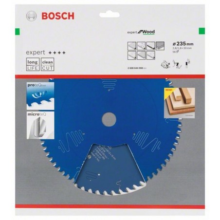 Bosch cirkelzaagblad Expert for Wood 235mmxas30mmx56tnds, dik 2,8/1,8