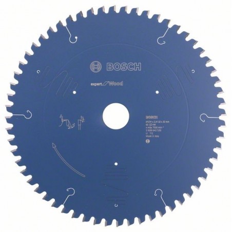 Bosch cirkelzaagblad Expert for Wood 254mmxas30mmx60tnds, dik 2,4/1,8